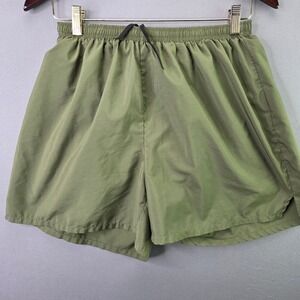 Soffe Athletic Shorts Running Training M Green Elastic Waist Drawstring